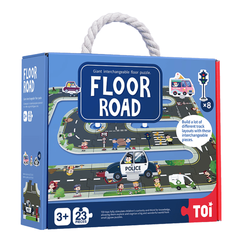拼图中飞扬——TOI儿童拼图巨幅公路款j9九游会真人游戏第一